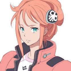 Rule 34 | 1girl, aida rayhunton, closed mouth, green eyes, gundam, gundam g no reconguista, hair ornament, kei-co, looking at viewer, lowres, orange hair, pilot suit, short hair, simple background, solo, white background