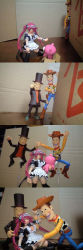 Rule 34 | 4koma, airi (queen&#039;s blade), comic, cowboy, crossover, disney, figure, hat, hershel layton, level-5, long image, maid, meme, photo (medium), professor layton, queen&#039;s blade, sheriff woody, tall image, top hat, toy, toy story, cowboy western, what, you gonna get raped