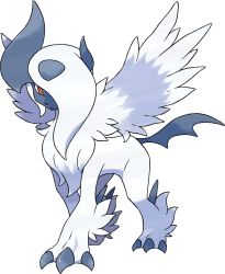 Rule 34 | 10s, absol, creatures (company), game freak, gen 3 pokemon, hair over one eye, highres, mega absol, mega pokemon, nintendo, official art, pokemon, pokemon (creature), pokemon xy, tagme, wings