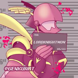 Rule 34 | 1other, digimon, digimon (creature), lordknightmon, meme, no eyes, other focus, solo, wings