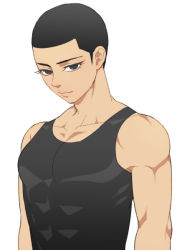 Rule 34 | 1boy, abs, black hair, izumida touichirou, looking at viewer, male focus, muscular, pectorals, smile, solo, tagme, yowamushi pedal
