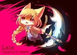 Rule 34 | artist request, cat, cat busters, furry, open mouth, red eyes, short hair, wraith (cat busters)