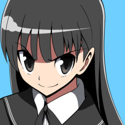Rule 34 | amagami, ayatsuji tsukasa, black eyes, black hair, long hair, portrait, solo, upper body, yonayo