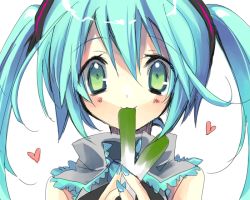 Rule 34 | 1girl, :3, ^ ^, animated, animated gif, aqua hair, blinking, blush, closed eyes, green eyes, hanepochi, hatsune miku, heart, solo, spring onion, twintails, vocaloid
