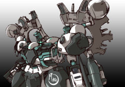 Rule 34 | argyros, armor, armored core, armored core: for answer, from software, gachirin, gradient background, grey background, helmet, m-eiji, machinery, mecha, neo nidus, no humans, robot, shoulder pads, simple background, upper body