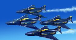 Rule 34 | aircraft, airplane, blue angels, commentary request, day, f-4 phantom ii, fighter jet, jet, military, military vehicle, original, pilot, sky, the blue angels, united states navy, vehicle focus, yoshimizu amine
