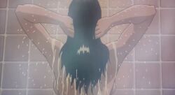 Rule 34 | animated, anime screenshot, ass, backboob, bathroom, breasts, capcom, chun-li, highres, medium breasts, nude, showering, solo, street fighter, street fighter (movie), tagme, video