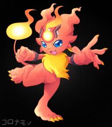 Rule 34 | 1boy, claws, coronamon, digimon, fang, fire, highres, lion, solo, tail
