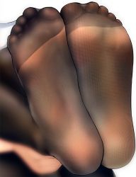 Rule 34 | 1girl, black pantyhose, blurry, commentary, depth of field, feet, foot focus, holding legs, kukoi, legs together, no shoes, original, pantyhose, soles, solo