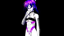 Rule 34 | 1girl, ahegao, angry, animated, audible music, bare shoulders, bouncing breasts, breasts, cage, chain, dancing, hair ornament, looking at viewer, medium breasts, melody (projektmelody), melody (projektmelody) (1st costume), midriff, pale skin, purple eyes, short hair, smile, sound, tagme, video, virtual youtuber, vshojo