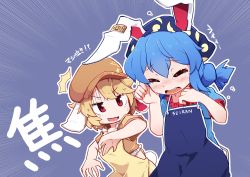 Rule 34 | 2girls, absurdres, commentary request, highres, kanisawa yuuki, multiple girls, rabbit tail, ringo (touhou), seiran (touhou), shorts, standing, striped clothes, striped shorts, touhou
