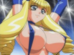 Rule 34 | 00s, 1girl, animated, animated gif, areola slip, blonde hair, bouncing breasts, breasts, cleavage, covered erect nipples, huge breasts, long hair, oobari masami, slingshot swimsuit, soreyuke marin-chan, south pole one, swimsuit, very long hair