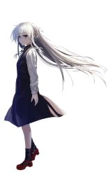 Rule 34 | 1girl, highres, kurono mitsuki, original, purple eyes, solo, twitter, white background, white hair