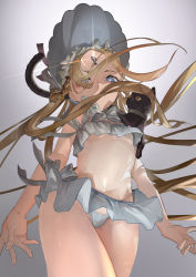 Rule 34 | 1girl, abigail williams (fate), abigail williams (swimsuit foreigner) (fate), abigail williams (swimsuit foreigner) (third ascension) (fate), bikini, bikini skirt, black cat, blonde hair, blue eyes, bonnet, bow, breasts, cat, closed mouth, fate/grand order, fate (series), forehead, from below, highres, keyhole, long hair, looking at viewer, looking down, multiple bows, navel, nuda, parted bangs, side-tie bikini bottom, skirt, small breasts, smile, solo, standing, swimsuit, white bikini, white bow, white headwear, white skirt