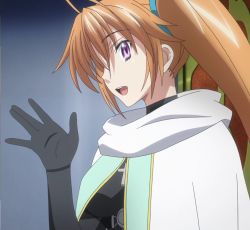 Rule 34 | 10s, 1girl, gloves, high school dxd, long hair, purple eyes, screencap, shidou irina, smile, solo, standing, stitched, third-party edit, twintails