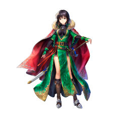 Rule 34 | 1girl, absurdres, asatani tomoyo, belt, belt pouch, black hair, black legwear, boots, breasts, brown eyes, cape, commentary request, dress, earrings, fingerless gloves, fingernails, fire emblem, fire emblem: thracia 776, fire emblem heroes, full body, fur trim, gloves, gold trim, green dress, green gloves, hair ornament, high heels, highres, jewelry, knee boots, looking at viewer, mareeta (fire emblem), medium breasts, medium hair, necklace, nintendo, official art, pelvic curtain, pouch, red cape, short sleeves, simple background, skin tight, smile, solo, standing, sword, weapon, white background, wide sleeves