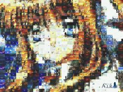 Rule 34 | 00s, 1girl, air (visual novel), blonde hair, blue eyes, highres, mosaic art, screencap, solo, wallpaper