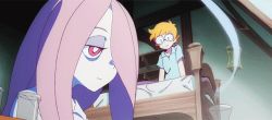 Rule 34 | 10s, 2girls, animated, animated gif, female focus, little witch academia, lotte jansson, lowres, multiple girls, sucy manbavaran
