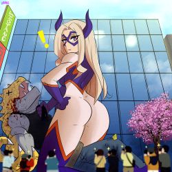 Rule 34 | 10s, 1girl, 6+boys, animated, animated gif, anus, ass, audience, bent over, between legs, blonde hair, blood, blowing kiss, blue sky, blush, bodysuit, boku no hero academia, boots, breasts, bright pupils, building, cameltoe, city, clitoris, closed mouth, crowd, dancing, day, defeat, domino mask, from below, giant, giantess, girl on top, gloves, half-closed eyes, hand between legs, happy, horns, large breasts, legs together, long hair, looking at viewer, looking down, looking through own legs, lying, lyotanc, mask, monster, mount lady, multiple boys, naughty face, on back, open mouth, outdoors, purple eyes, pussy, see-through, sign, sitting, size difference, sky, smile, solo focus, spread legs, standing, sun, superhero costume, sweat, taking picture, uncensored, v