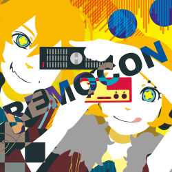 Rule 34 | + +, 1boy, 1girl, :d, abstract background, blonde hair, controller, game controller, irota (ikenyon), kagamine len, kagamine rin, open mouth, remocon (vocaloid), remote control, short hair, smile, symbol-shaped pupils, vector trace, vocaloid