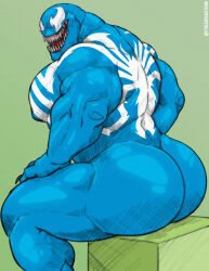 ass bara huge_ass marvel muscular muscular_male spider-man_(series) tylershark venom_(marvel)