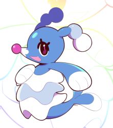 Rule 34 | :d, artsy-rc, brionne, creatures (company), fang, from side, full body, game freak, gen 7 pokemon, highres, looking at viewer, nintendo, no humans, open mouth, pokemon, pokemon (creature), signature, smile, solo