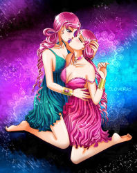 Rule 34 | 2girls, aqua dress, artist name, bad id, bad pixiv id, bare legs, barefoot, bishoujo senshi sailor moon, bishoujo senshi sailor moon stars, blush, bracelet, choker, closed eyes, cloveras, couple, dress, drill hair, full body, gem, gradient background, hair ornament, hand on another&#039;s head, imminent kiss, incest, jewelry, kneeling, long hair, multiple girls, pink dress, pleated dress, ponytail, sailor lethe, sailor mnemosyne, sailor senshi, siblings, sisters, sitting, strap slip, yuri