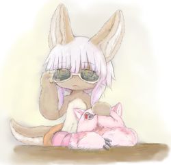 Rule 34 | 10s, artist request, brown eyes, rabbit, furry, glasses, made in abyss, mitty (made in abyss), nanachi (made in abyss), short hair, sunglasses