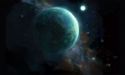 Rule 34 | commentary request, huanxiang huifeng, original, planet, scenery, space, star (sky), sun
