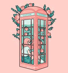 Rule 34 | 1girl, aqua shorts, bad id, bad instagram id, bare arms, bare legs, closed eyes, commentary, denim, denim shorts, emily kim, english commentary, floating hair, flower, full body, instagram username, leaf, long hair, midriff peek, original, petals, phone booth, pink background, pink flower, pink hair, pink rose, pocket, rose, rose petals, shirt, shoes, short sleeves, shorts, simple background, sitting, sneakers, solo, sparkle, submerged, t-shirt, very long hair, water, white footwear, white shirt