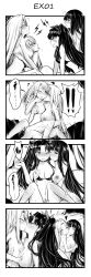 Rule 34 | !, !!, 4girls, 4koma, :p, absurdres, anger vein, blush, bra, breasts, comic, closed eyes, fate/stay night, fate/zero, fate (series), fingering, greyscale, heart, highres, illyasviel von einzbern, incest, irisviel von einzbern, kiss, large breasts, long hair, looking at another, monochrome, mother and daughter, multiple girls, nipples, nude, one eye closed, saliva, sweat, tohsaka aoi, tohsaka rin, tongue, tongue out, underwear, underwear only, yuri, yuriwhale