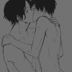Rule 34 | 2boys, brothers, freckles, incest, kiss, male focus, monkey d. luffy, monochrome, multiple boys, one piece, pixiv sample, portgas d. ace, ryo (pixiv966497), siblings, yaoi