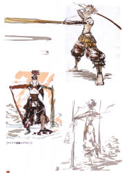 Rule 34 | 00s, absurdres, armor, headband, highres, male focus, miyamoto musashi, oar, sengoku basara, tsuchibayashi makoto