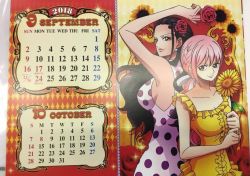 Rule 34 | 2girls, aunt and niece, breasts, calendar, large breasts, long hair, multiple girls, one piece, rebecca (one piece), smile, viola (one piece)