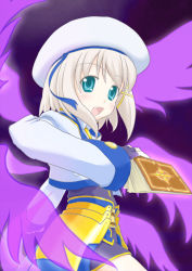 Rule 34 | 00s, 1girl, blonde hair, book, hair ornament, lyrical nanoha, mahou shoujo lyrical nanoha, mahou shoujo lyrical nanoha a&#039;s, solo, tome of the night sky, unison (nanoha), wings, x hair ornament, yagami hayate