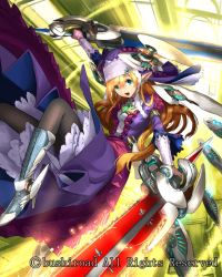 Rule 34 | 10s, 1girl, adachi yousuke, battle sister parfait, blonde hair, boots, bushiroad, cardfight!! vanguard, green eyes, official art, oracle think tank, solo, sword, weapon