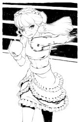 1girl boxing_gloves rggr sweat tagme