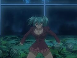 Rule 34 | 1girl, animated, bouncing breasts, breasts, cleavage, ikkitousen, large breasts, ryofu housen, tagme, twintails, video