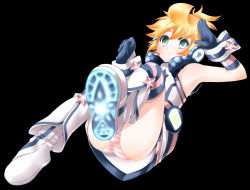 Rule 34 | 1boy, aqua eyes, bad id, bad pixiv id, belt, blonde hair, boots, cosplay, crossdressing, dress, full body, gloves, headphones, headset, kagamine len, kneehighs, male focus, md5 mismatch, miki (cosplay), o-mars, panties, red eyes, resolution mismatch, sf-a2 miki, sf-a2 miki (cosplay), simple background, smile, socks, solo, source smaller, star (symbol), striped clothes, striped gloves, striped panties, striped socks, trap, underwear, vocaloid, wrist cuffs