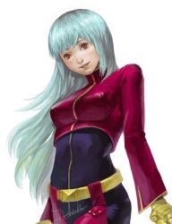 Rule 34 | 1girl, kula diamond, long hair, red eyes, smile, snk, solo, the king of fighters