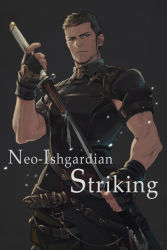 Rule 34 | 1boy, beard, belt, black gloves, black hair, black pants, black shirt, blue eyes, closed mouth, cor leonis, facial hair, final fantasy, final fantasy xv, fingerless gloves, gloves, highres, holding, holding sheath, holding sword, holding weapon, looking at viewer, male focus, pants, sheath, sheathed, shirt, short hair, sideburns, simple background, solo, square enix, sword, weapon, yuzukarin
