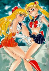Rule 34 | 1990s (style), 1993, 2girls, aino minako, artist request, bishoujo senshi sailor moon, fingering, multiple girls, pussy, retro artstyle, sailor moon, sailor venus, tsukino usagi, yuri