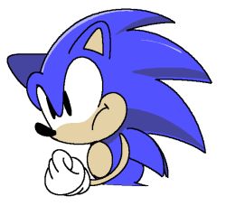 Rule 34 | 1boy, :t, animal ears, animal nose, black eyes, blue fur, blue hair, clenched hand, closed mouth, furry, furry male, gloves, jaggy lines, long hair, male focus, sideways mouth, simple background, solo, sonic (series), sonic the hedgehog, spiked hair, standing, two-tone fur, upper body, vilepluff, white background, white gloves