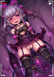 Rule 34 | 10s, 1girl, 2boys, absurdres, black thighhighs, blush, breasts, censored, clothes lift, corruption, covered erect nipples, dark persona, dress, dress lift, earrings, garter straps, granblue fantasy, harvin, heart, heart-shaped pupils, hetero, highres, jewelry, lilulu, medium breasts, miyashiro nana-san yonban, multiple boys, multiple penises, nail polish, nipple piercing, nipple rings, nipples, object insertion, open mouth, panties, panty pull, penis, piercing, pointy ears, purple eyes, purple hair, pussy, recording, see-through, solo focus, symbol-shaped pupils, tattoo, thighhighs, underwear, vaginal, vaginal object insertion, viewfinder