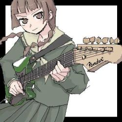 Rule 34 | 00s, electric guitar, guitar, instrument, lowres, maria-sama ga miteru, oekaki, shimazu yoshino, solo