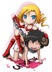Rule 34 | atlus, blonde hair, breasts, catherine, catherine (game), couple, demon girl, drill hair, tagme, vincent brooks