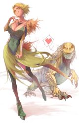 Rule 34 | 1girl, absurdres, armor, breasts, full body, great jagras, highres, large breasts, looking at viewer, monochrome, monster hunter (series), monster hunter: world, rakaiki, short hair, simple background, smile, solo