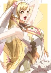 Rule 34 | 1girl, absurdres, animal ears, bare shoulders, blonde hair, easter, fake animal ears, fire emblem, fire emblem heroes, highres, leotard, long hair, nintendo, official alternate costume, official alternate hairstyle, open mouth, playboy bunny, ponytail, rabbit ears, sharena (fire emblem), sharena (spring) (fire emblem), swept bangs, to (tototo tk)