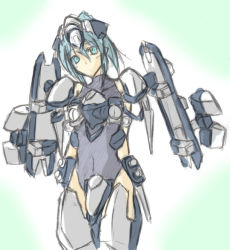 Rule 34 | armored core, armored core: for answer, armored core 4, ay pool, from software, mecha musume, novemdecuple, rocket launcher, vero nork, weapon