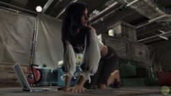 Rule 34 | 1girl, all fours, capcom, dead rising, isabela keyes, laptop, solo, tagme